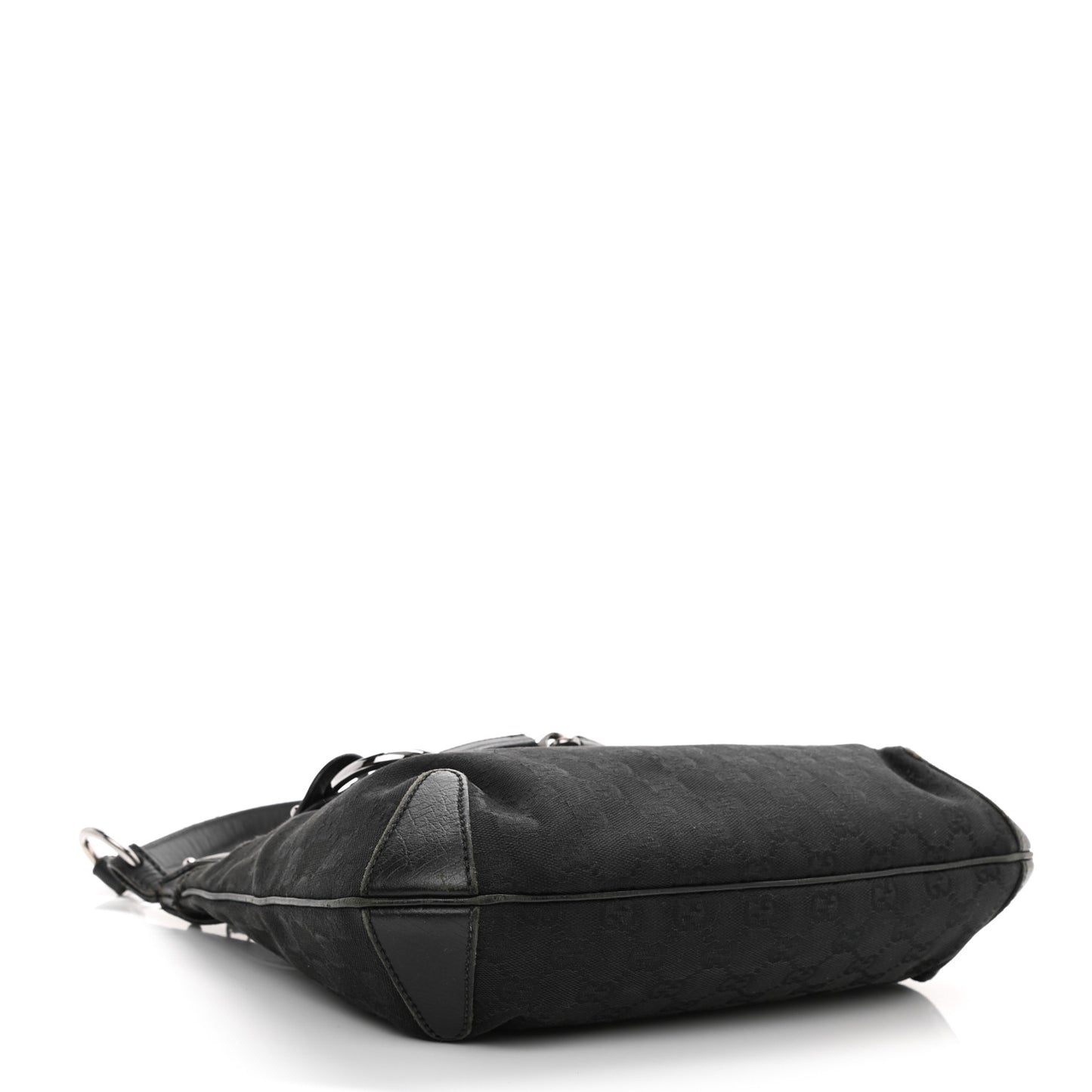 Monogram Horsebit Hobo Black