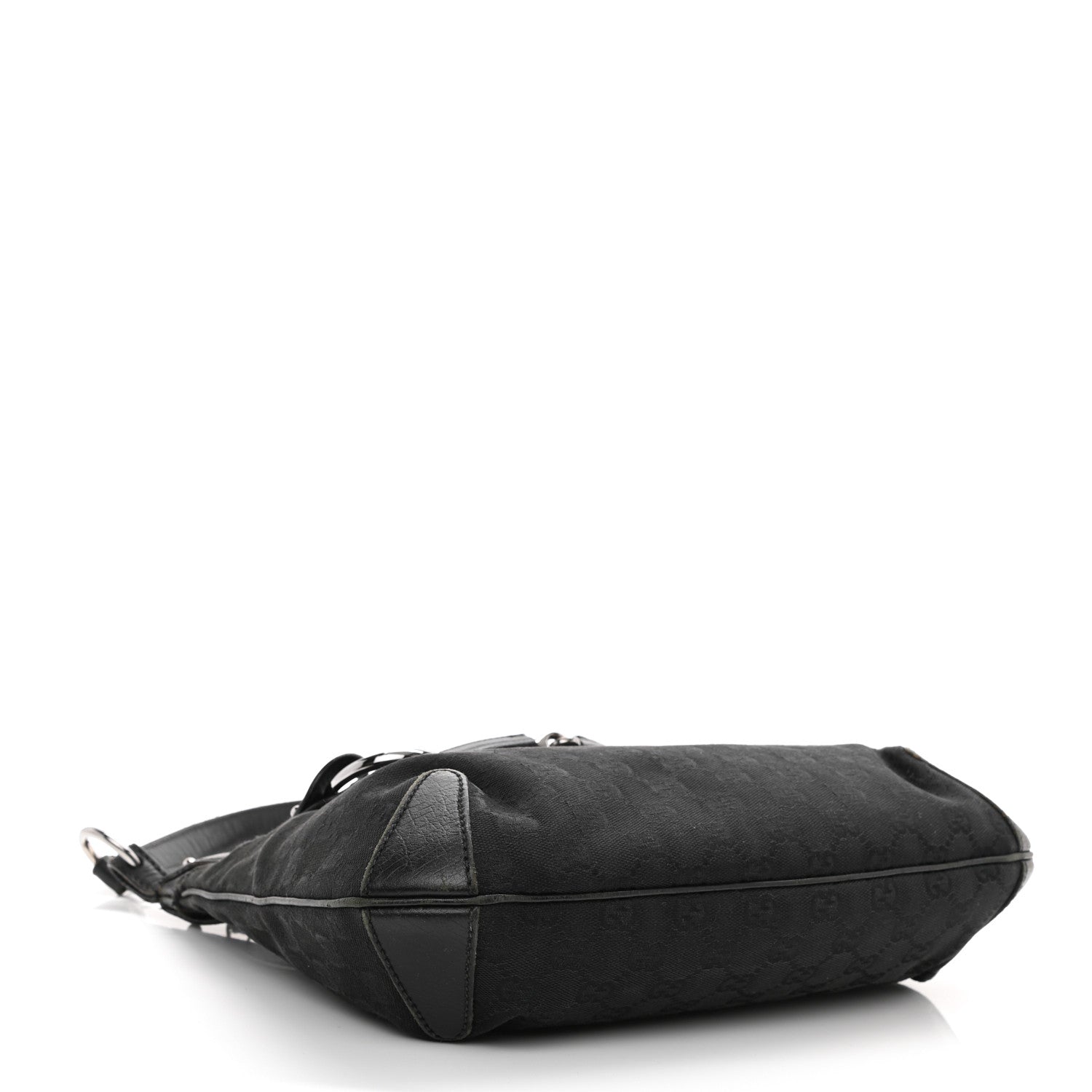 Gucci Monogram Horsebit Hobo Black 6 of 34
