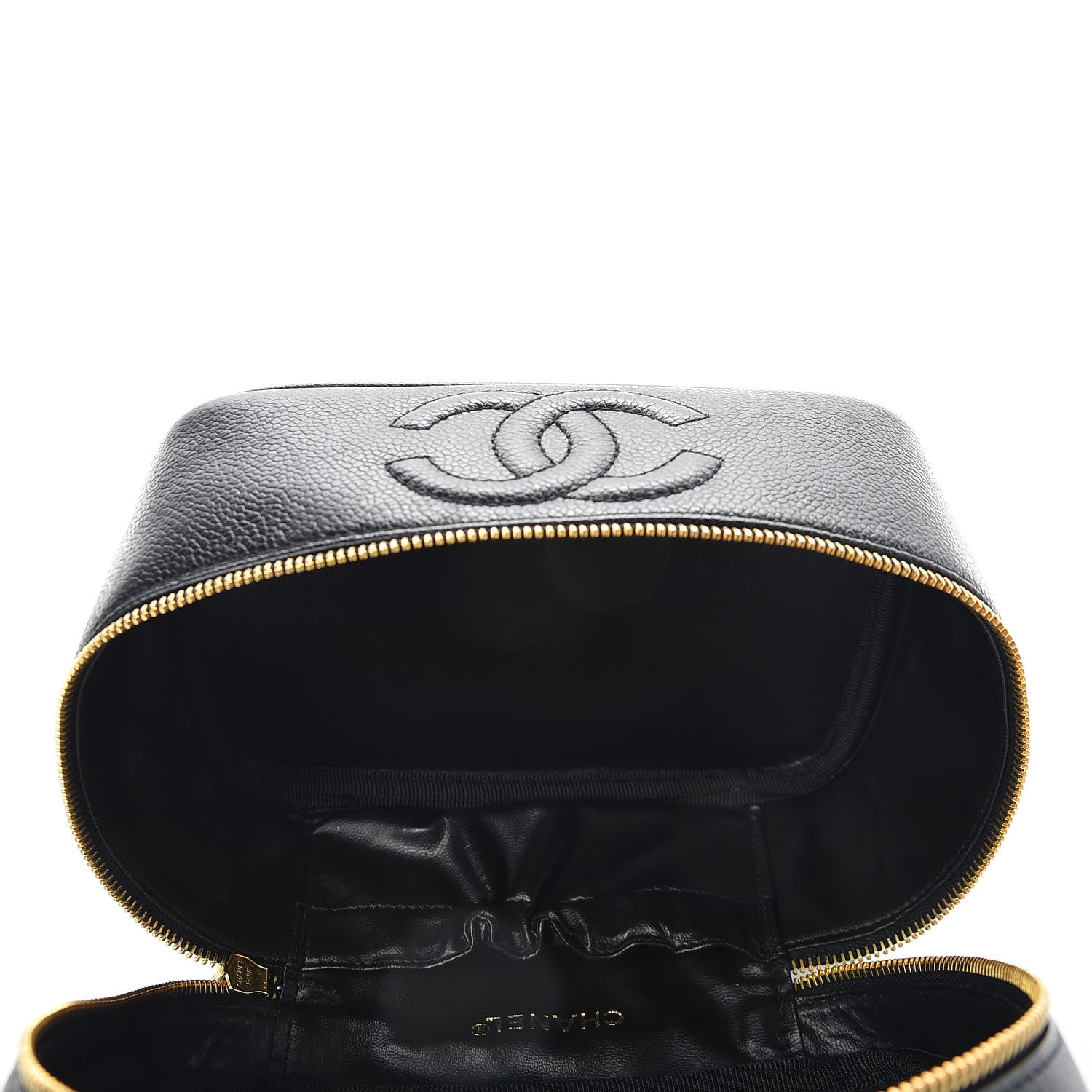 Chanel Caviar Vanity Cosmetic Case Black 8 of 17