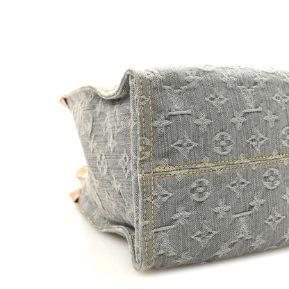Louis Vuitton Monogram Denim Onthego MM Washed Gray 8 of 9