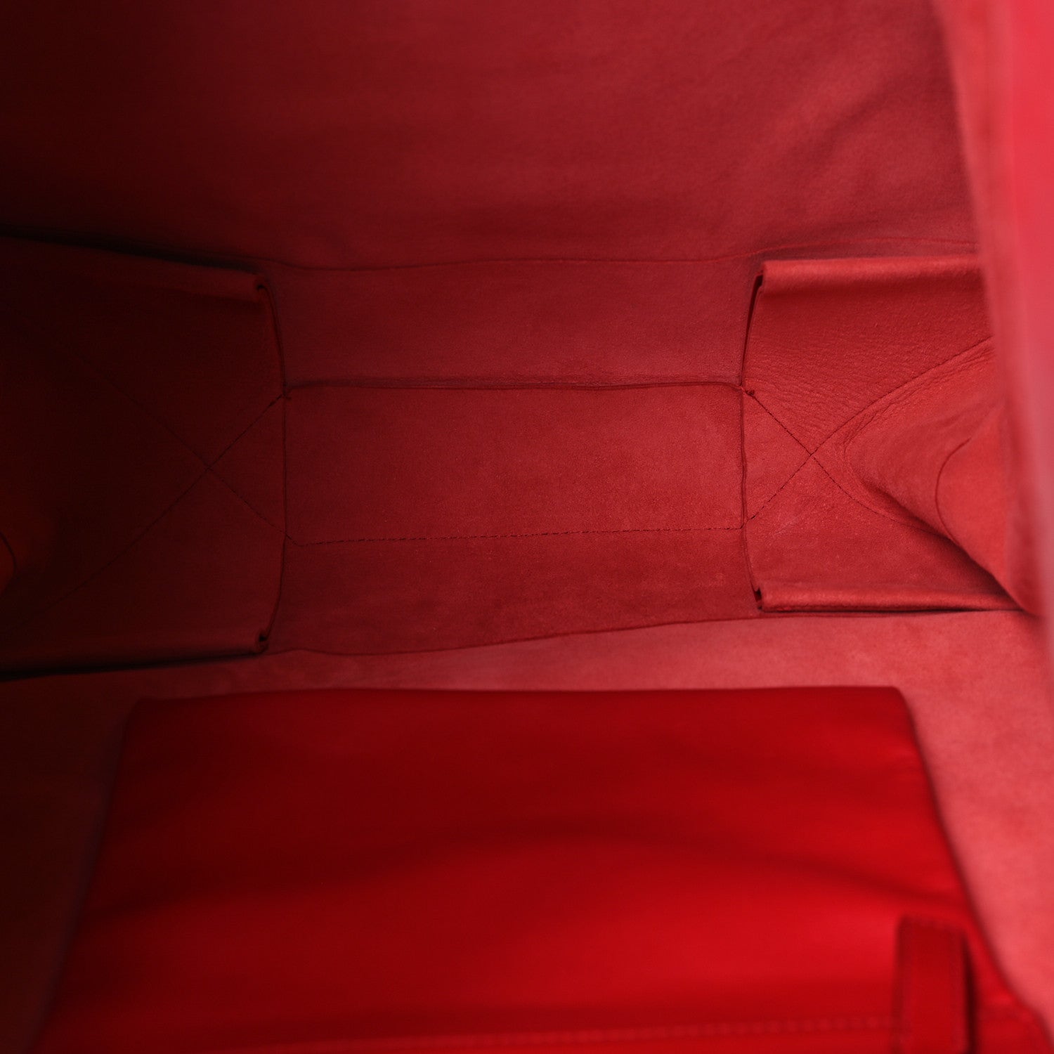 Celine Calfskin Large Shopping Tote Rouge Eros 4 of 7