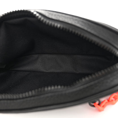 Louis Vuitton Taurillon Monogram Uniformes Solar Ray Soft Pochette Volga Belt Bag Black 5 of 10