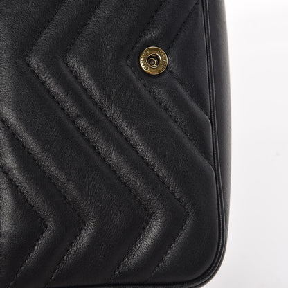 Gucci Calfskin Matelasse Super Mini GG Marmont Shoulder Bag Black 13 of 15