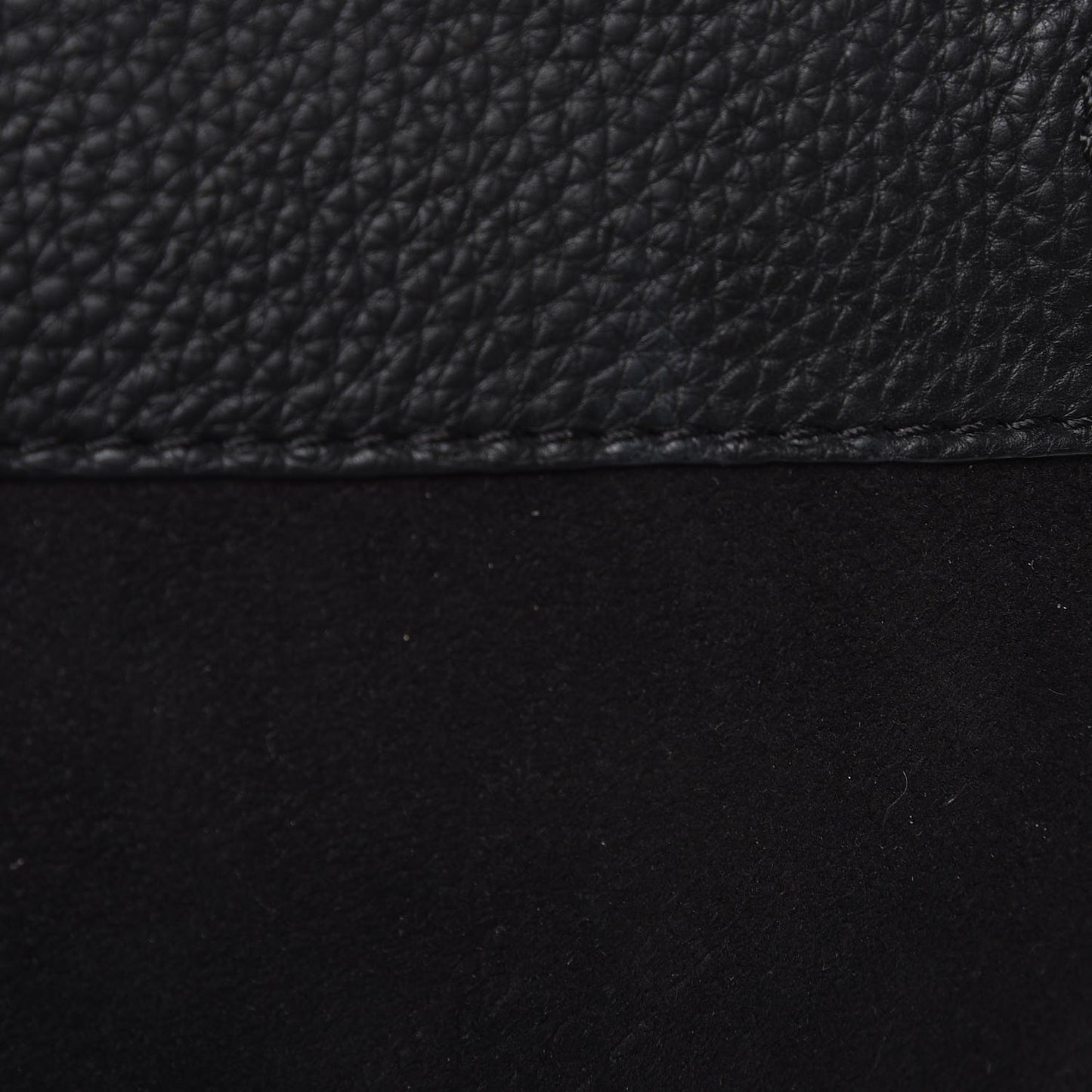 Grainy Calfskin Embossed Small Messenger Black