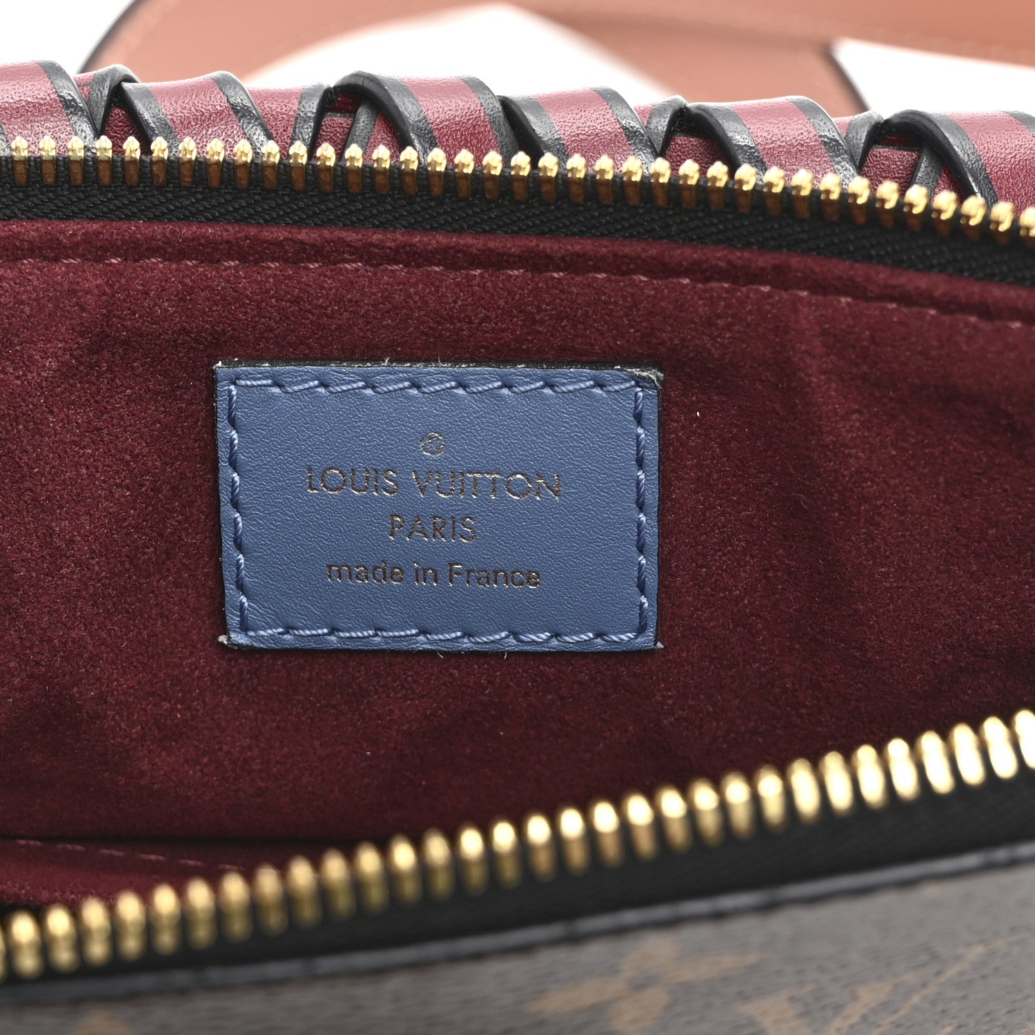 Louis Vuitton Monogram Beaubourg Hobo Mini Bordeaux Red Peach Safran Blue Jean Blue 6 of 9