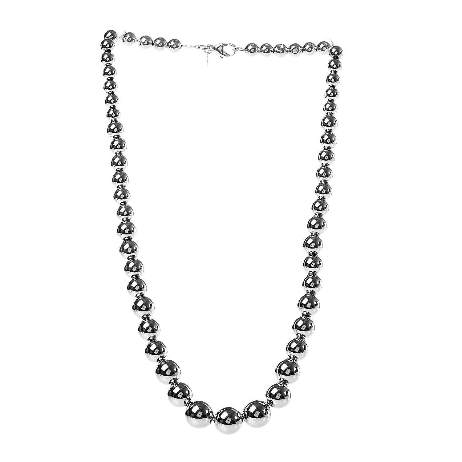 Tiffany Sterling Silver HardWear Graduated Ball Necklace 3 of 4