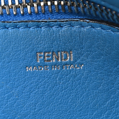 Fendi Vitello Baltico Dolce DotCom Satchel Black Blue Royal 8 of 14