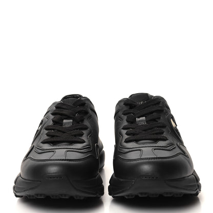 Gucci Dali Soft Calfskin Cut Out Interlocking G Womens Rhyton Sneakers 36.5 Black Ivoire 2 of 9