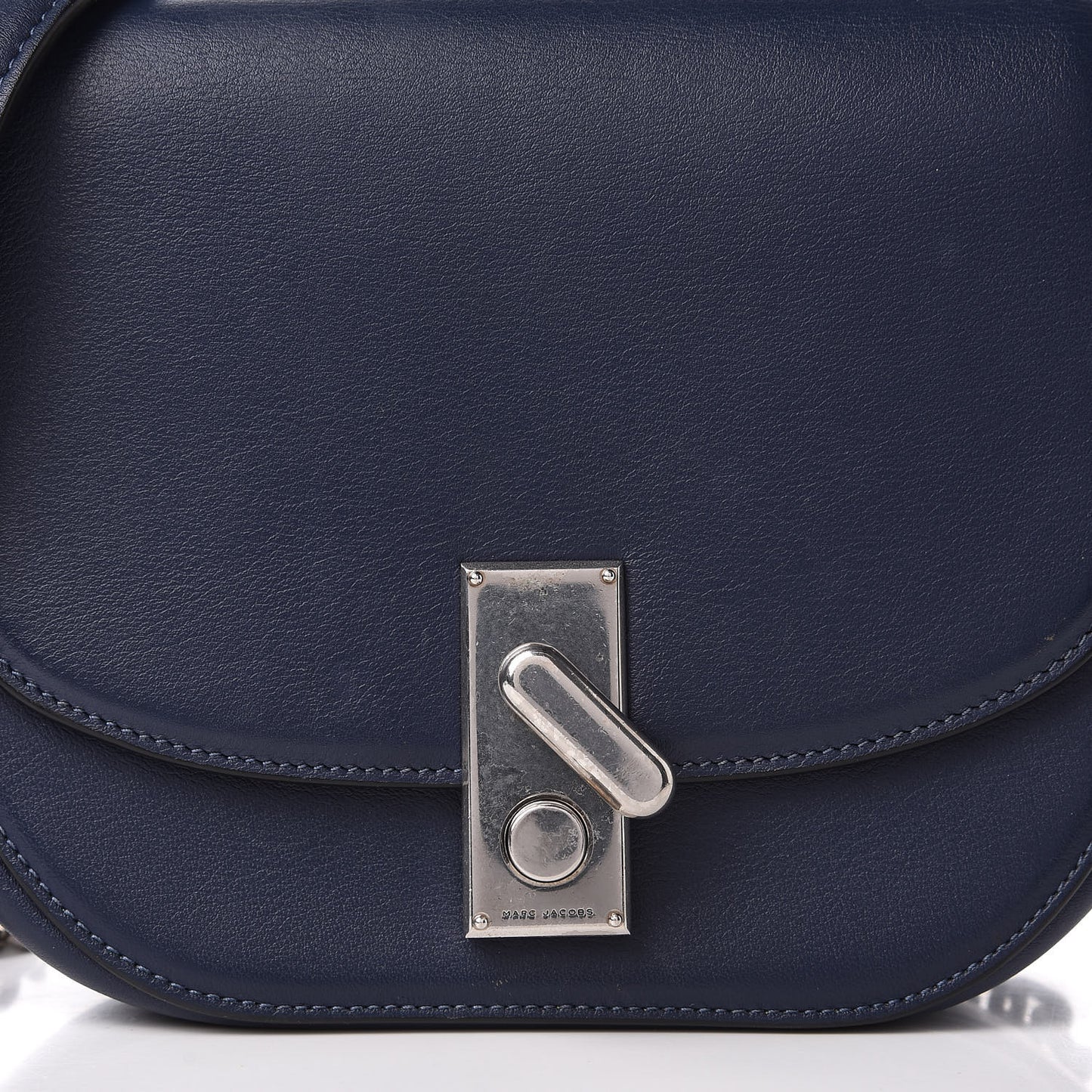 Calfskin West End The Jane Saddle Bag Navy