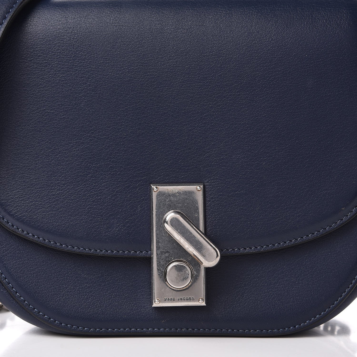 Marc Jacobs Calfskin West End The Jane Saddle Bag Navy 11 of 13