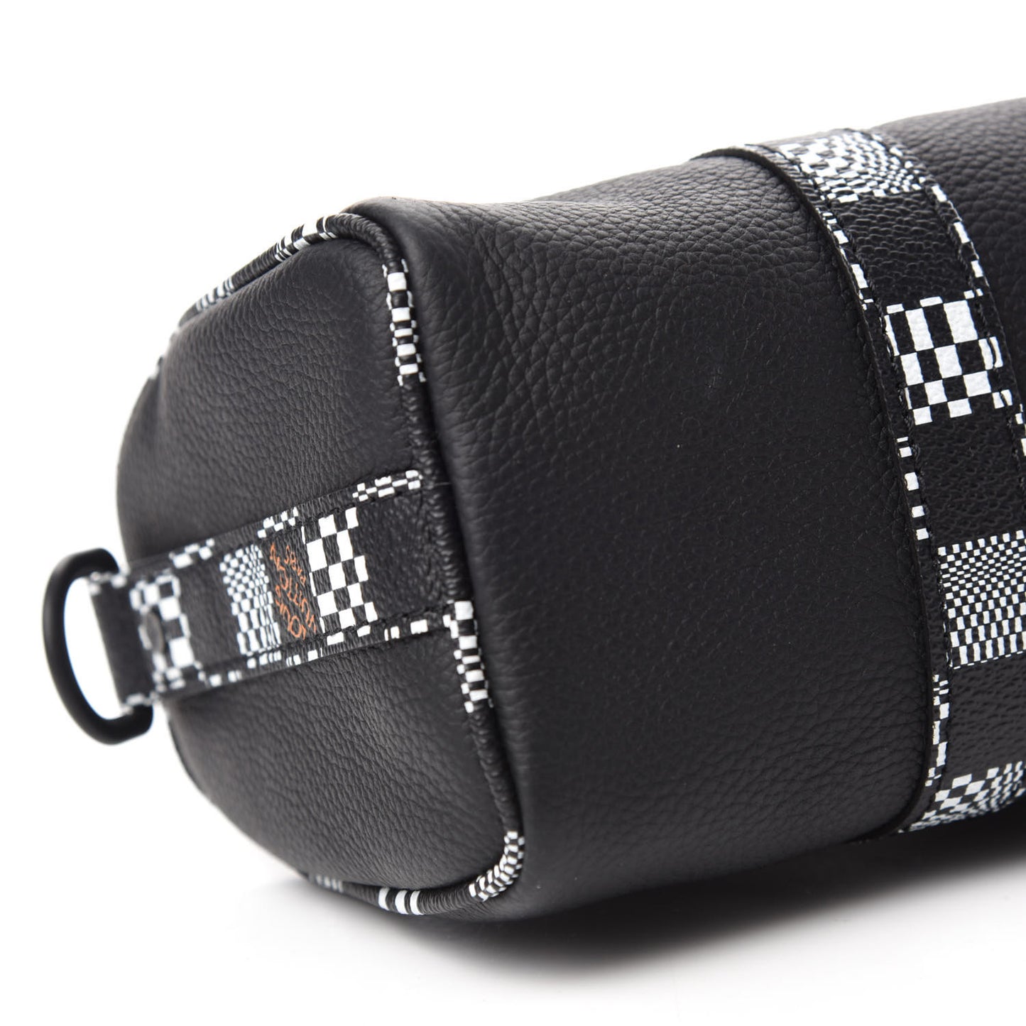 Calfskin Damier Distorted Keepall XS Black