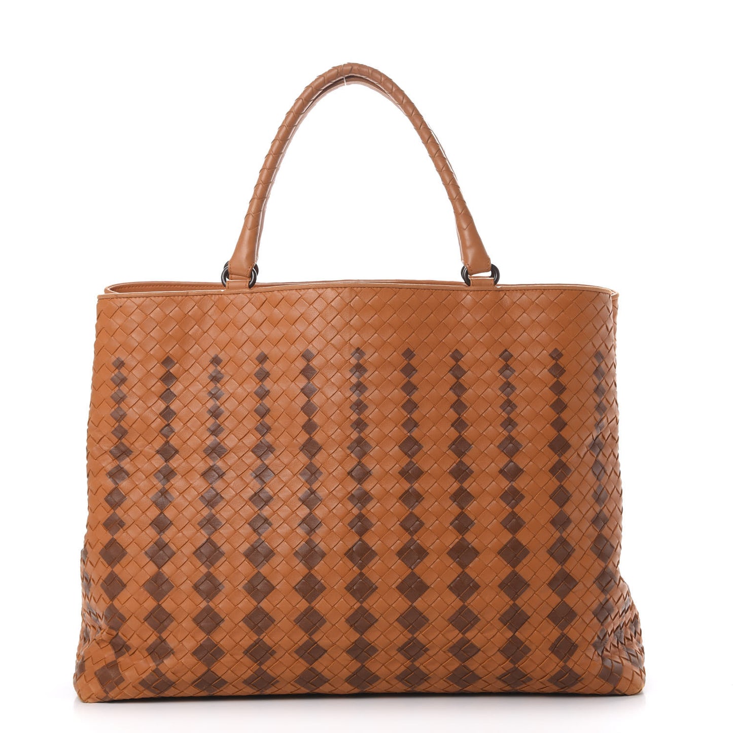 Nappa Intrecciato Large Tote Orange