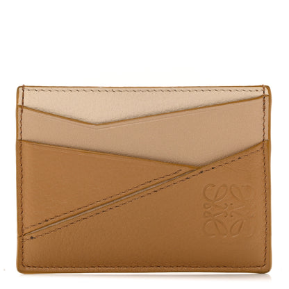 Loewe Calfskin Puzzle Colorblock Card Holder Angora 1 of 10