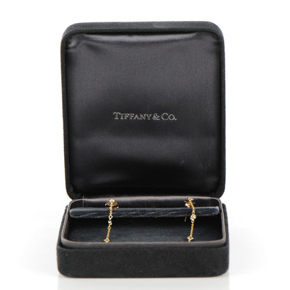 Tiffany 18K Yellow Gold Elsa Peretti Diamonds by the Yard Drop Earrings 3 of 7
