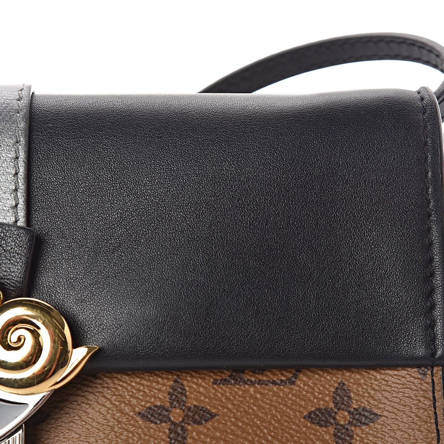 Calfskin Reverse Monogram Column Clutch