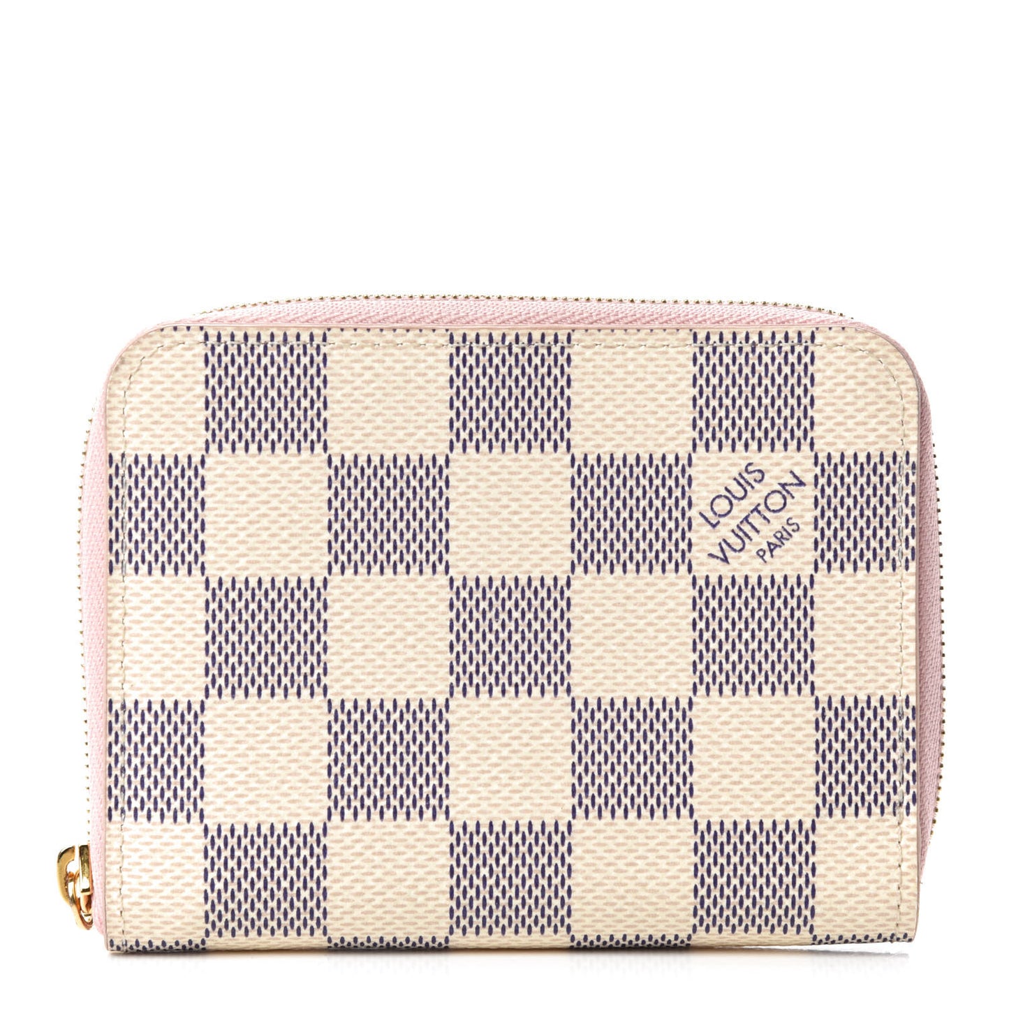 Damier Azur Zippy Coin Purse Rose Ballerine