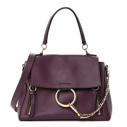 Chloe Calfskin Small Faye Day Shoulder Bag Intense Violine 1 of 17