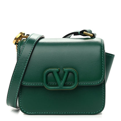 Valentino Garavani Smooth Calfskin Micro VSling Shoulder Bag Green 1 of 14
