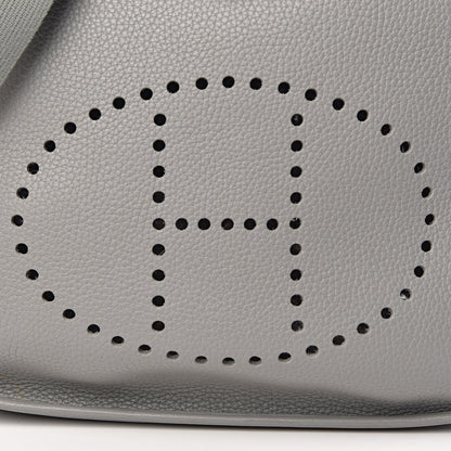 Hermes Taurillon Clemence Evelyne III GM Gris Mouette 12 of 13