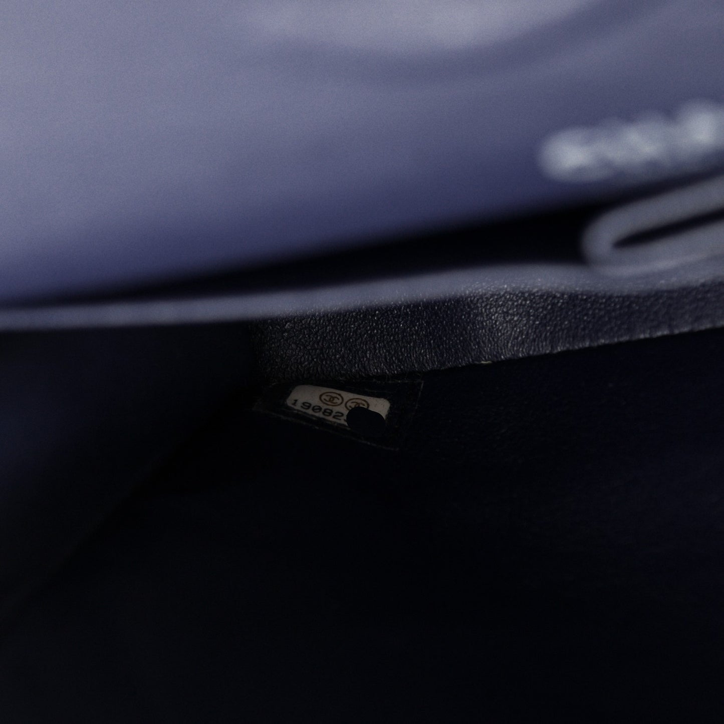 Caviar Quilted Medium Double Flap Navy