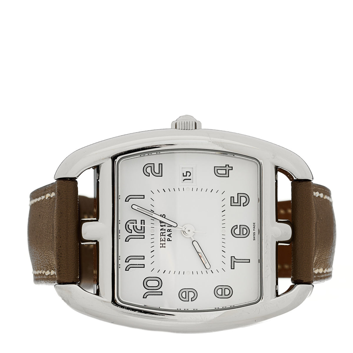 Stainless Steel Swift 33mm Cape Cod Tonneau Quartz Watch Etoupe