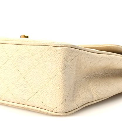 Chanel Caviar Quilted Jumbo Single Flap Beige 11 of 12
