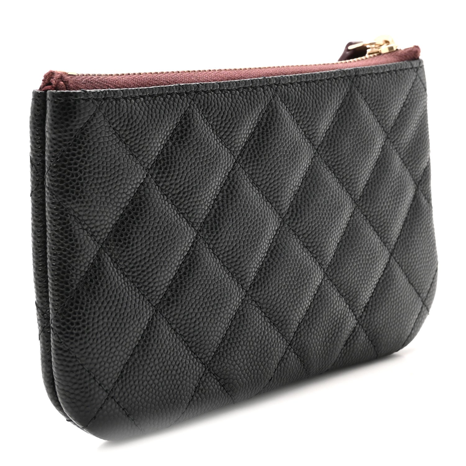 Chanel Caviar Quilted Small Cosmetic Case Black 3 of 7