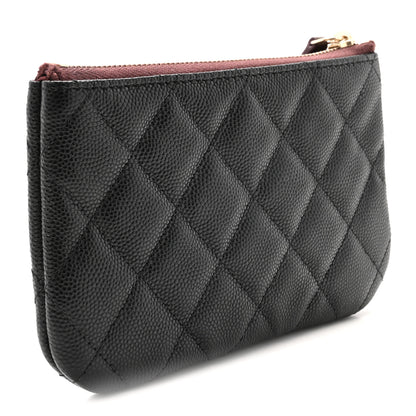 Chanel Caviar Quilted Small Cosmetic Case Black 3 of 7