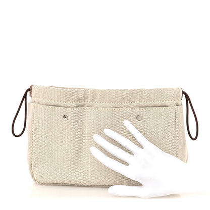 Hermes Canvas Barenia Fourbi 25 MM Pouch Naturel Fauve 2 of 12