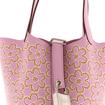 Hermes Swift Micro Lucky Daisy Picotin Lock Mauve Sylvestre 8 of 10
