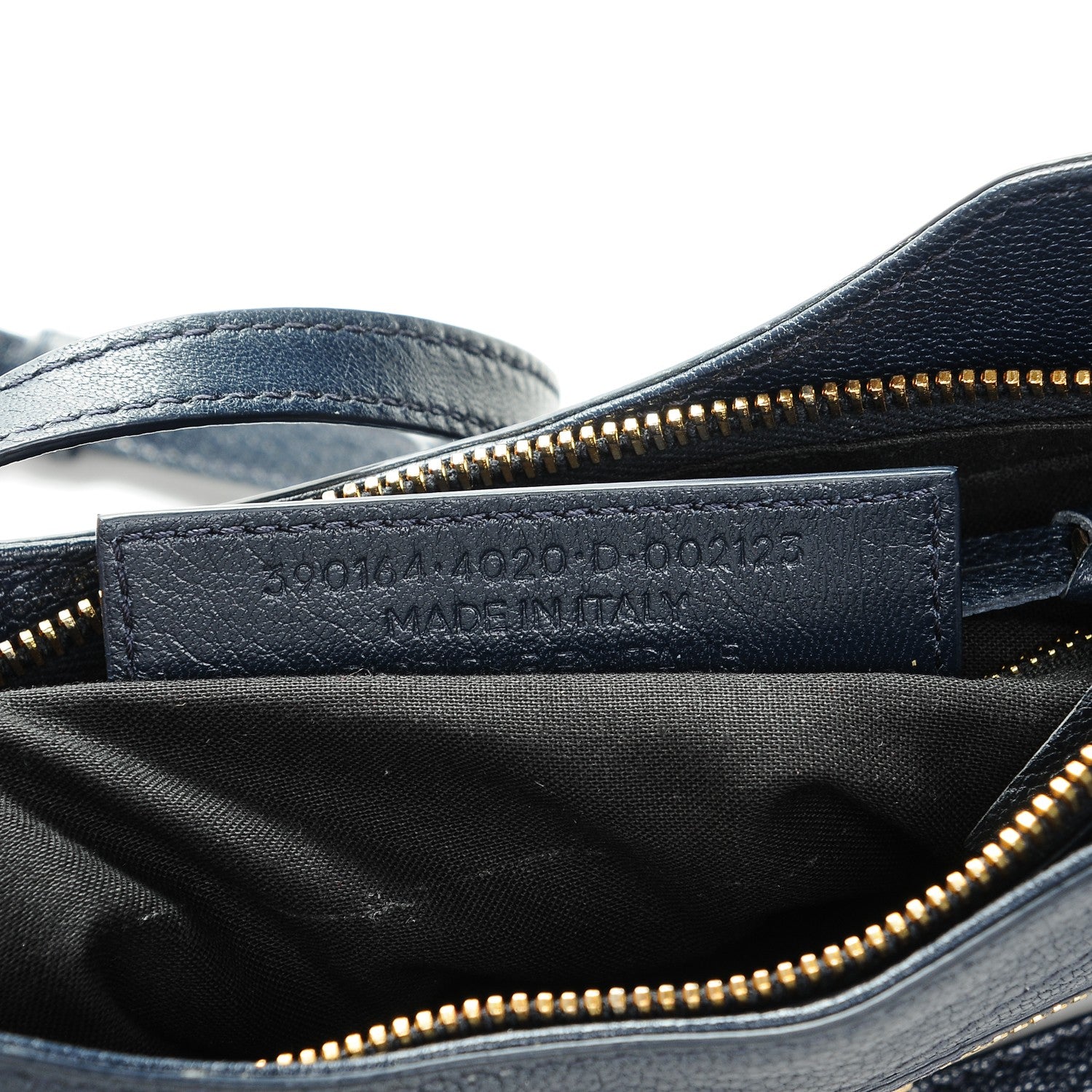 Balenciaga Chevre Gold Metallic Edge Hardware Hip Bleu Nuit 7 of 7