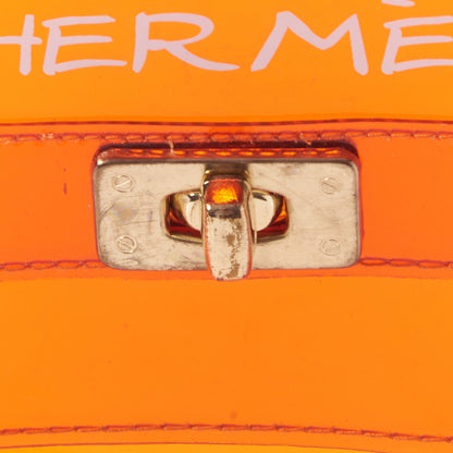 Hermes Vinyl Souvenir De L'Exposition Kelly Orange 8 of 8