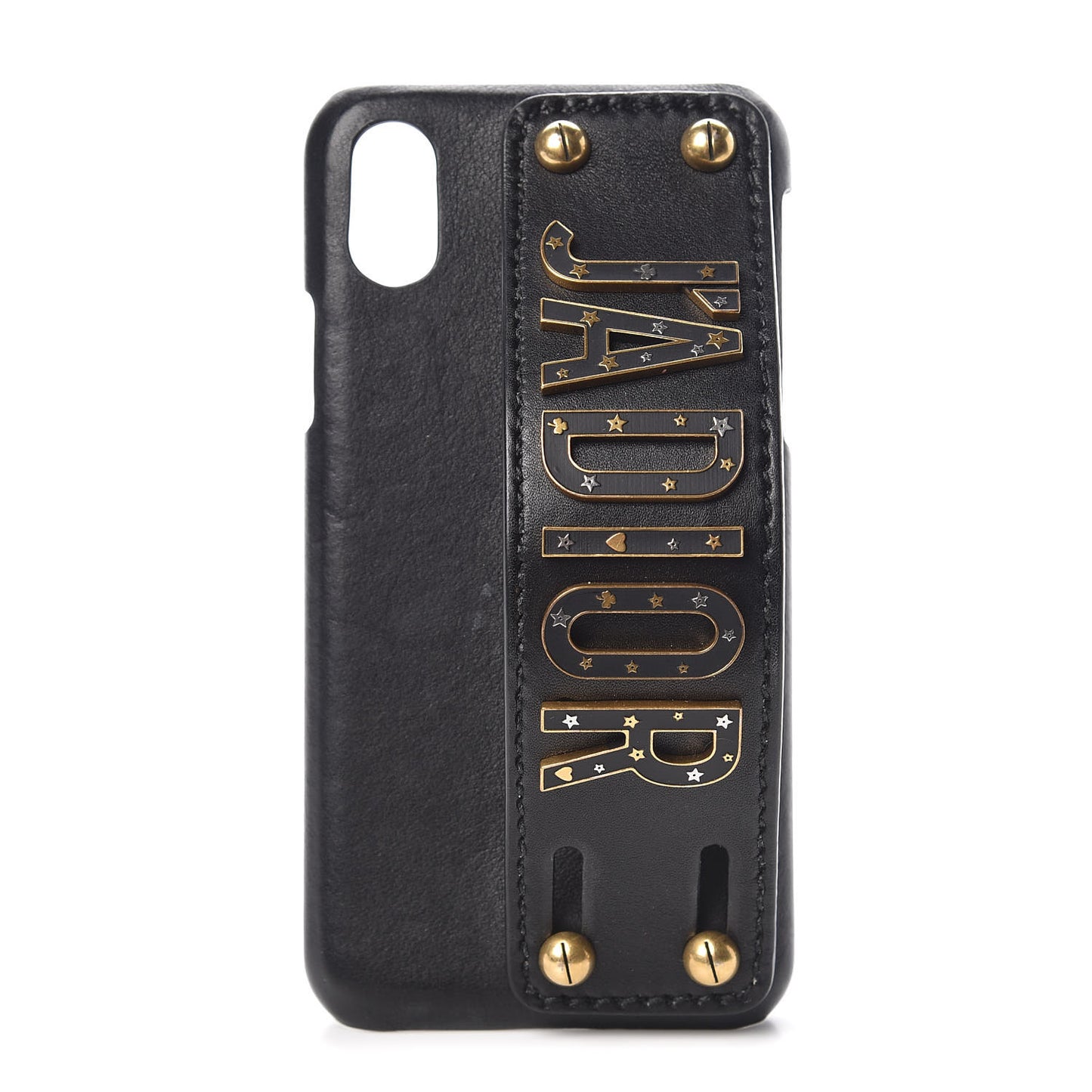 Calfskin J'adior Tech iPhone X Case Black