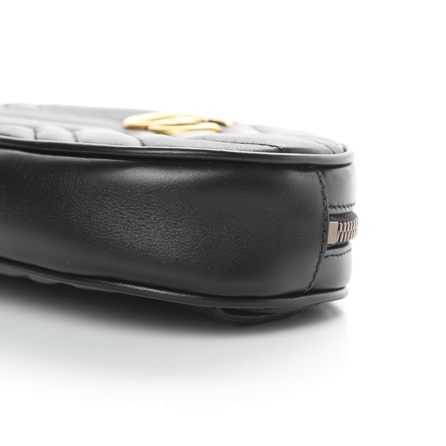 Calfskin Matelasse GG Marmont Belt Bag 85 34 Black