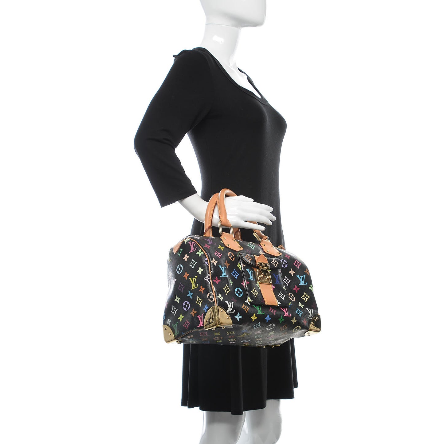 Monogram Multicolor Speedy 30 Black