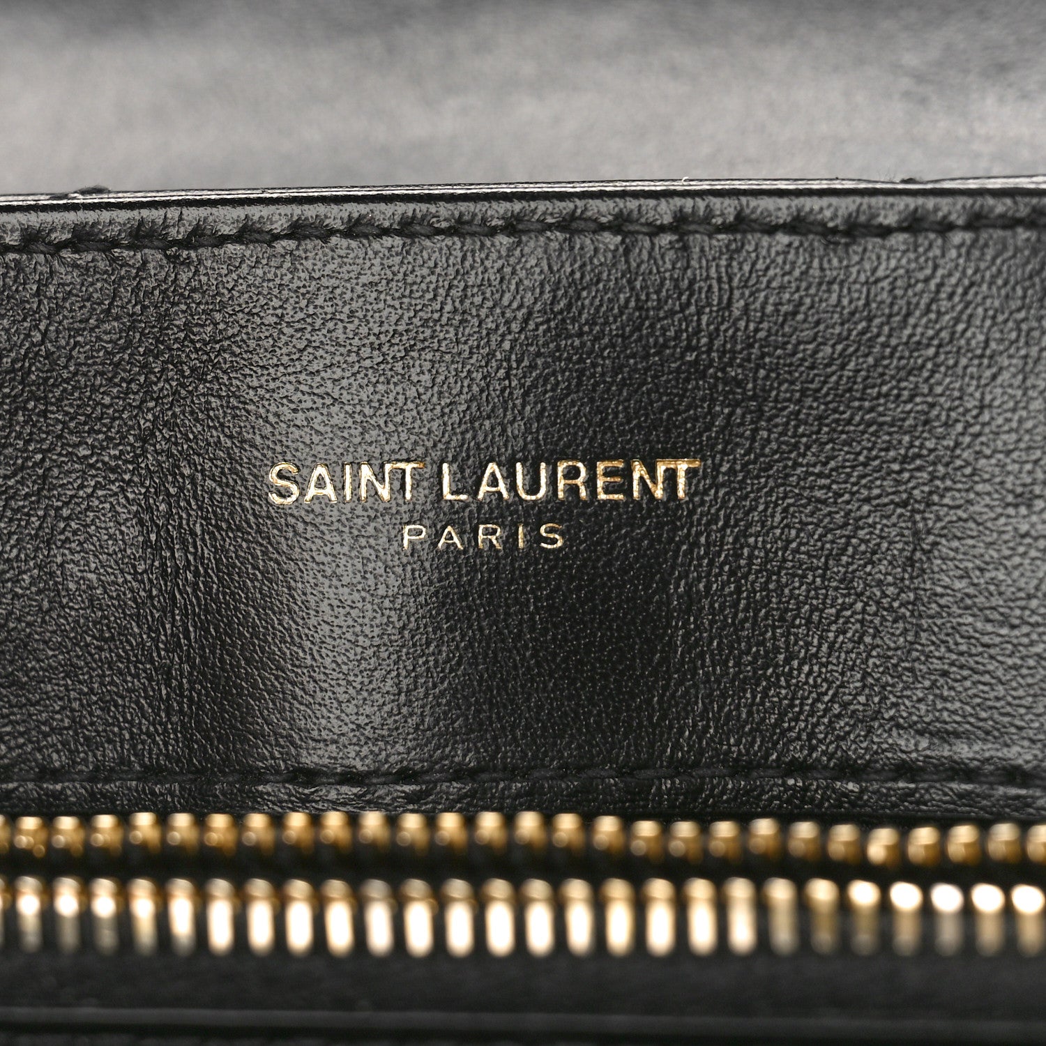Saint Laurent Calfskin Y Quilted Monogram Small Loulou Chain Satchel Black 6 of 8