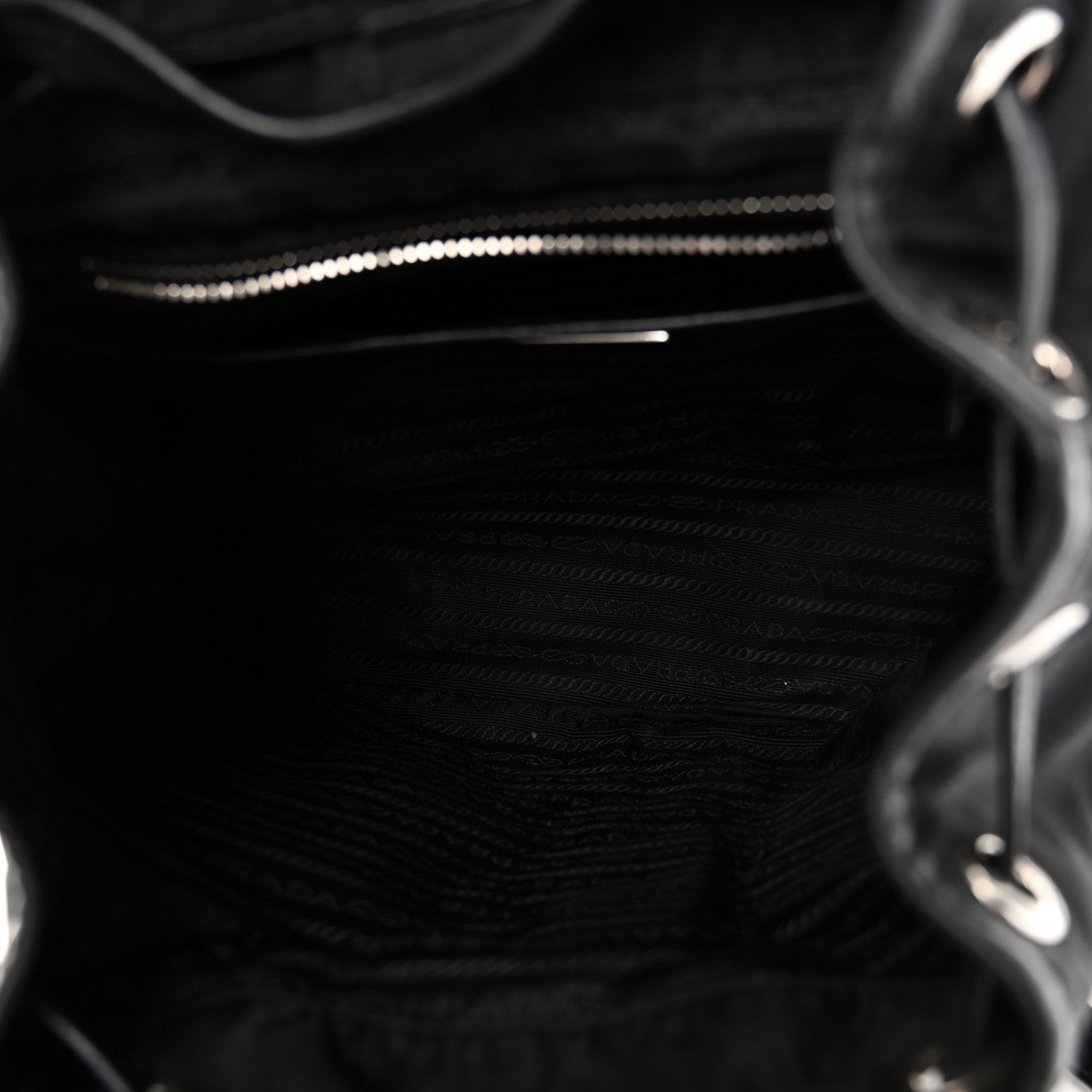 Prada Tessuto Nylon Soft Calfskin Backpack Black 1841103