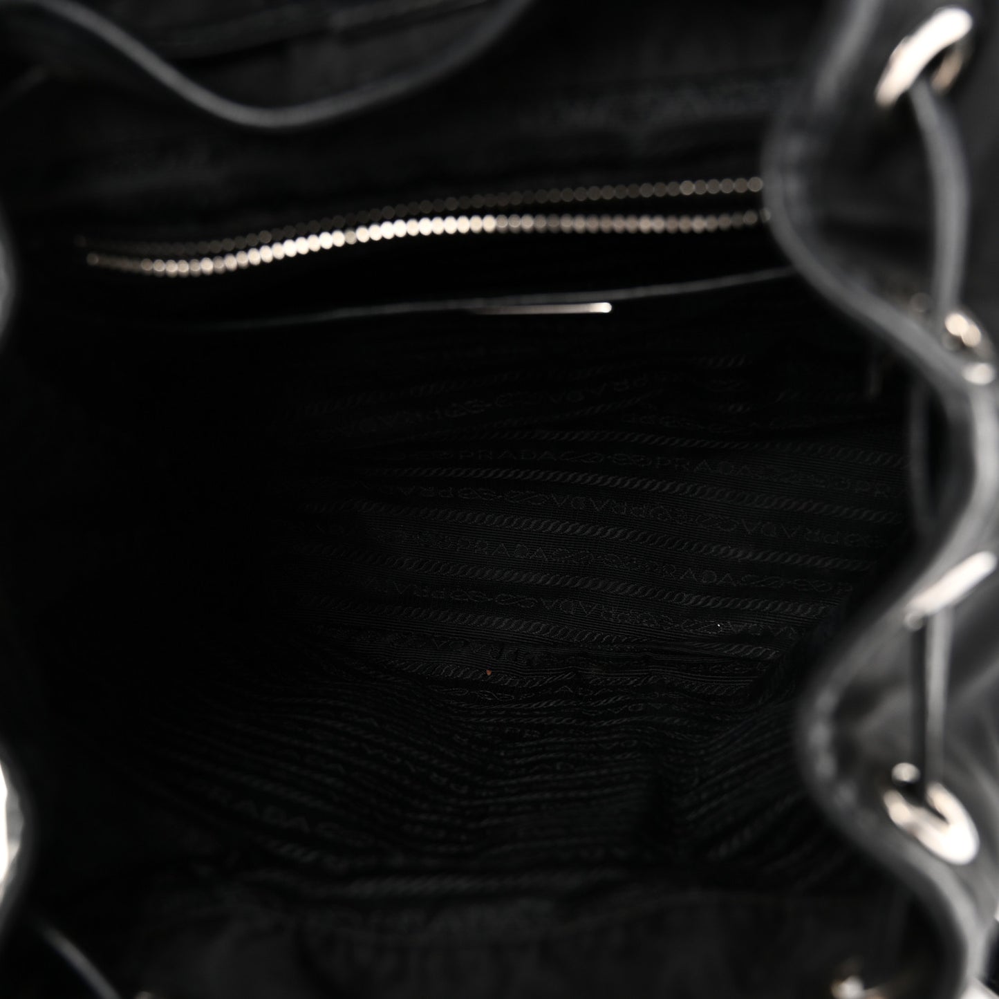 Tessuto Nylon Soft Calfskin Backpack Black