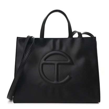 Telfar Vegan Leather Medium Shopping Bag Black 1 of 9