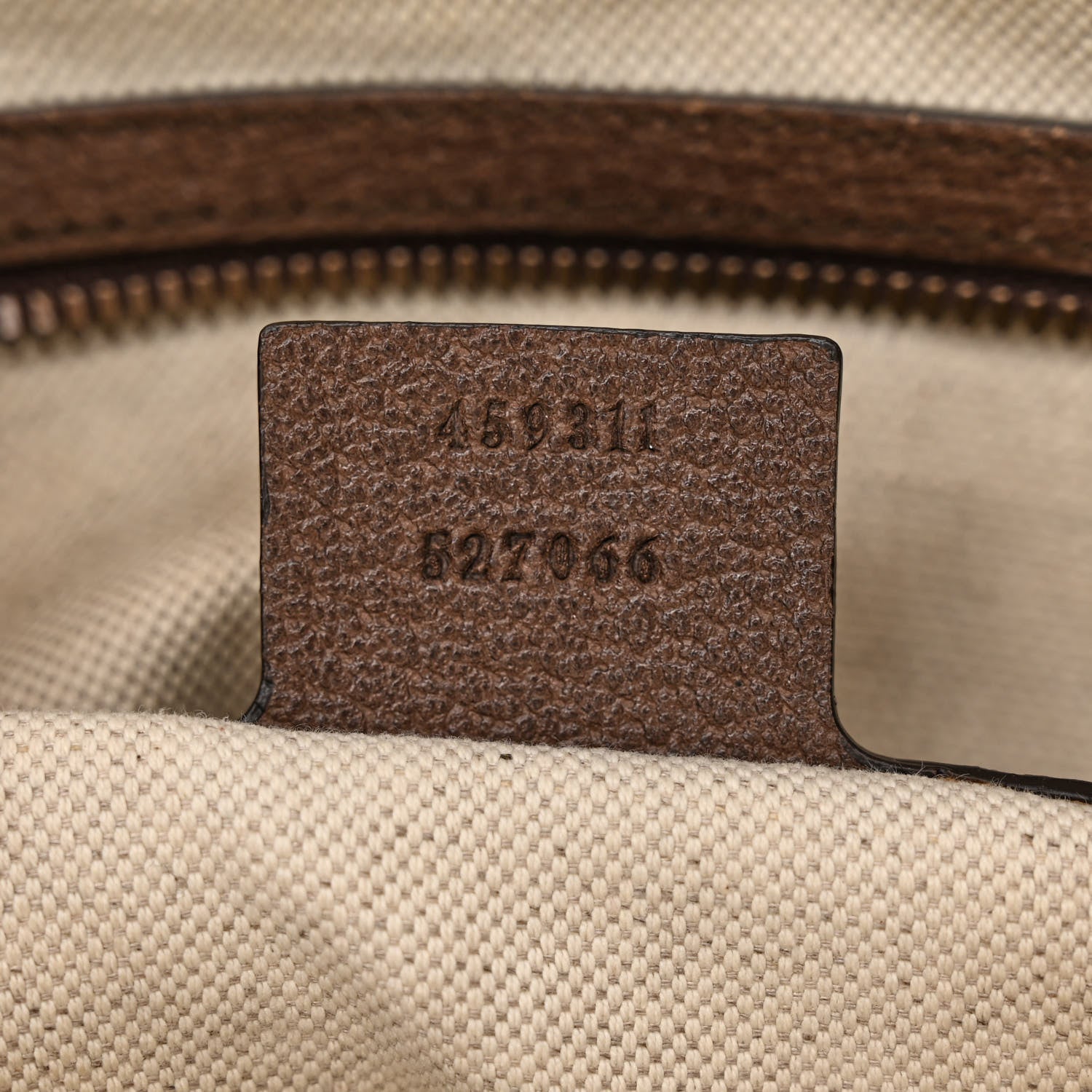 Gucci Soft GG Supreme Monogram Web Large Duffle Bag Beige New Acero Crop 7 of 10