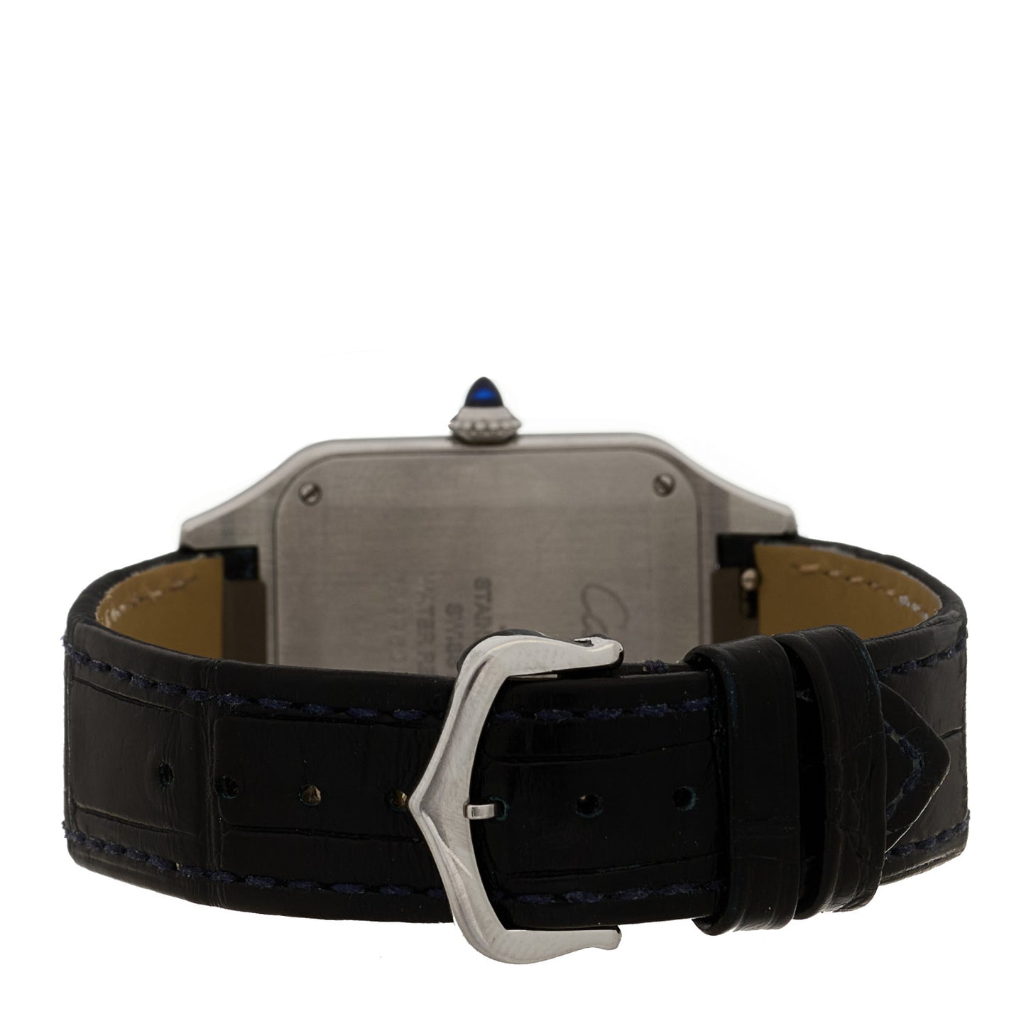 Stainless Steel Alligator 31.4mm Santos Dumont Quartz Watch