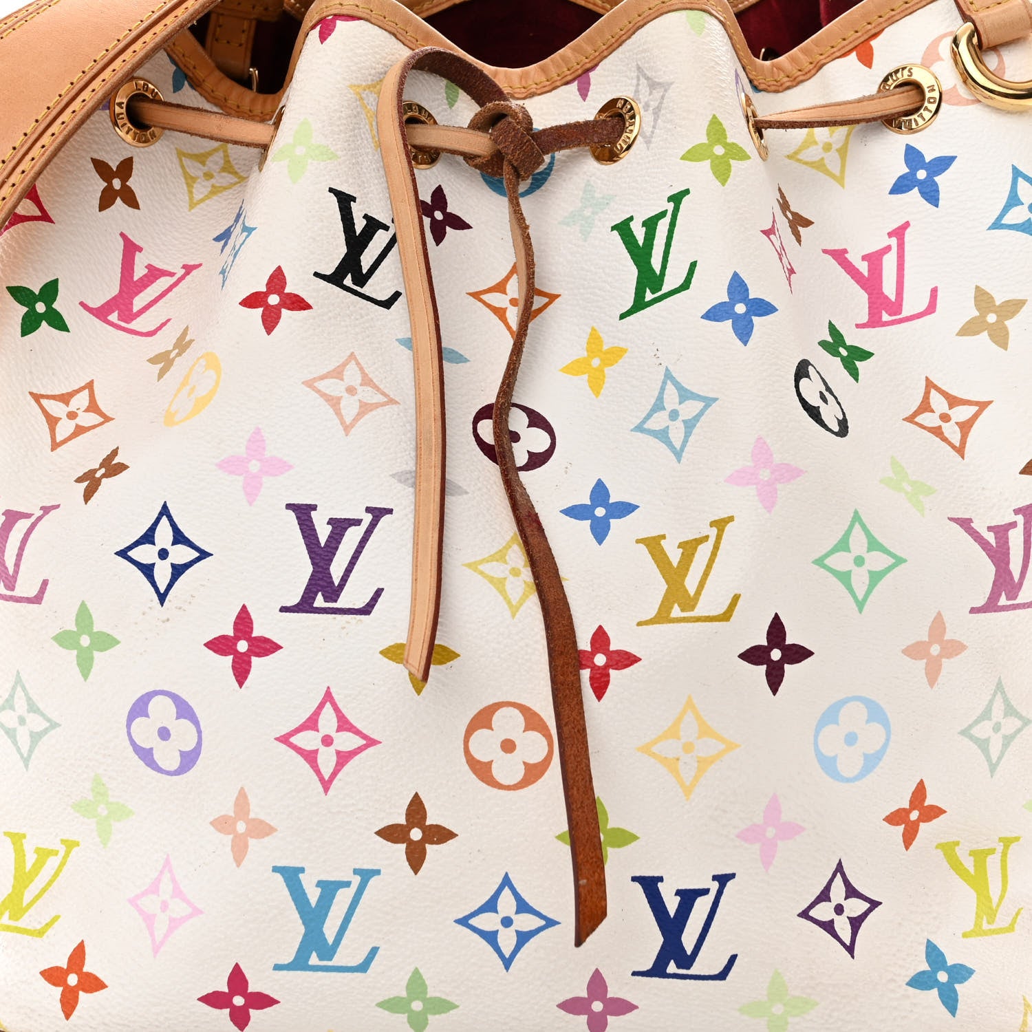 Louis Vuitton Monogram Multicolor Petit Noe White 7 of 18