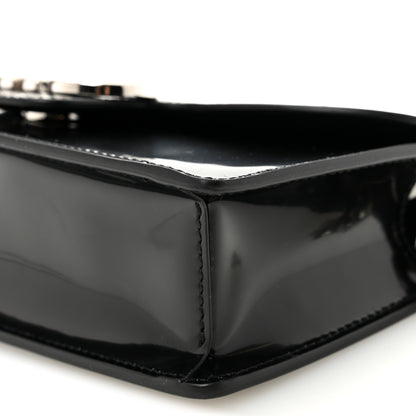 Salvatore Ferragamo Calfskin Crystal Double Gancini Mini Bag Black 9 of 9