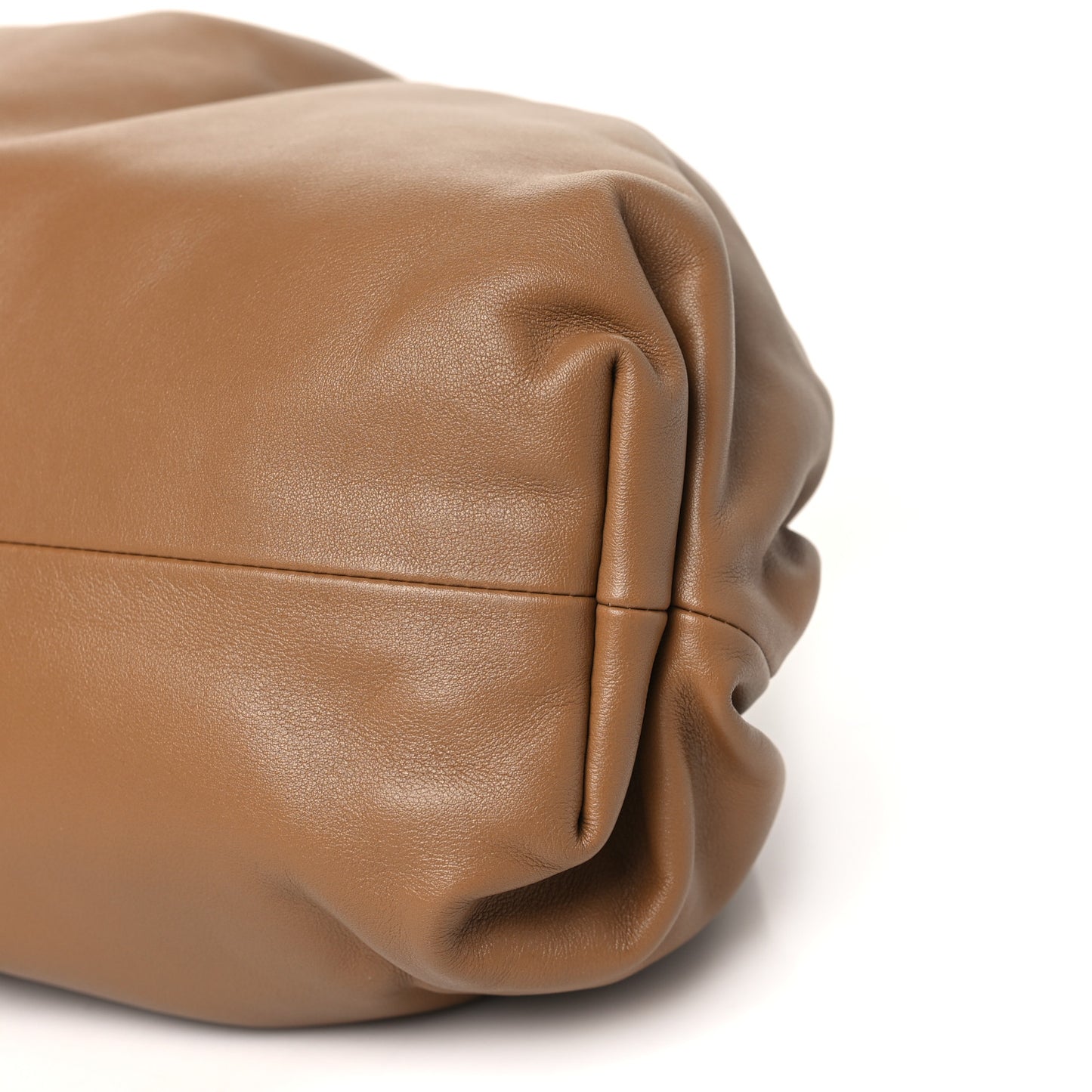 Smooth Butter Calf The Pouch Oversized Clutch Cammello
