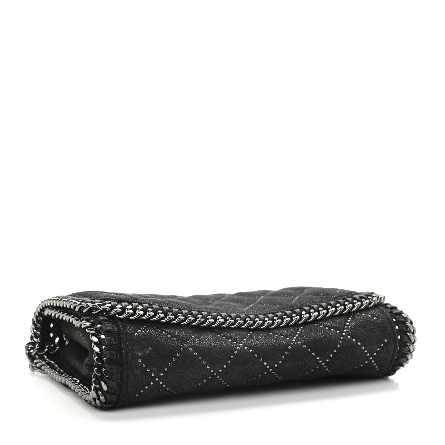Stella McCartney Shaggy Deer Quilted Studded Falabella Crossbody Black 4 of 11