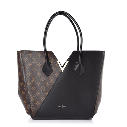 Louis Vuitton Calfskin Monogram Kimono Tote Black 1 of 6
