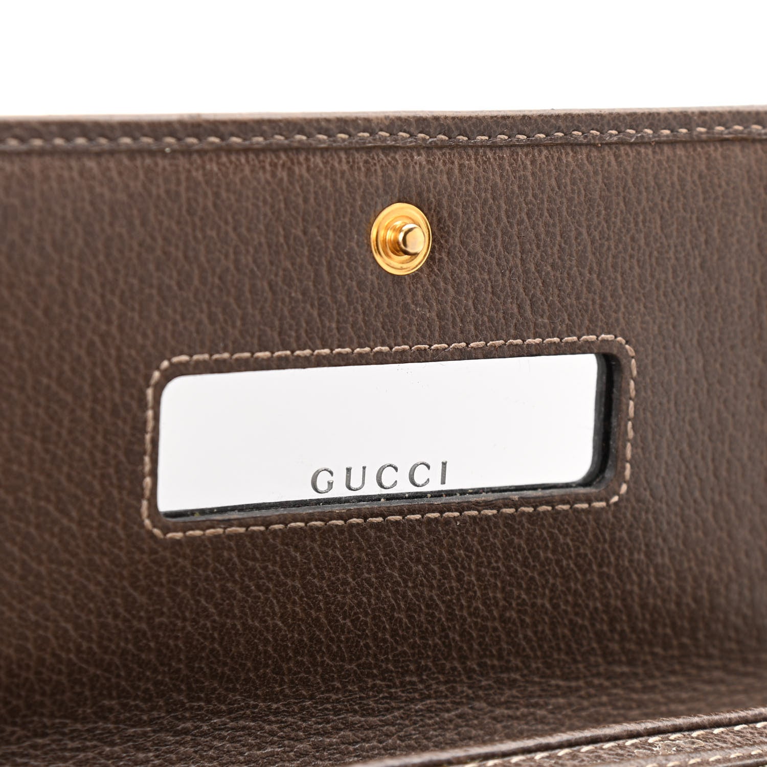 Gucci GG Supreme Monogram Web Ophidia Wallet On Chain Brown 7 of 10