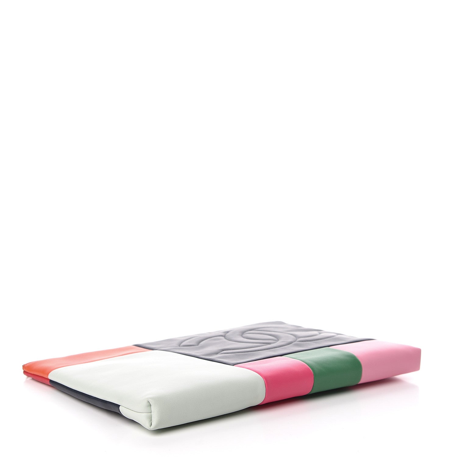 Chanel Lambskin Colorblock Cosmetic Case Multicolor 4 of 14