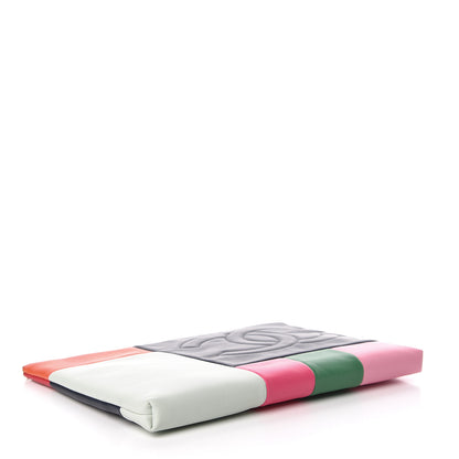 Chanel Lambskin Colorblock Cosmetic Case Multicolor 4 of 14