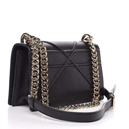 Christian Dior Grained Calfskin Small Diorama Flap Bag Black 3 of 11